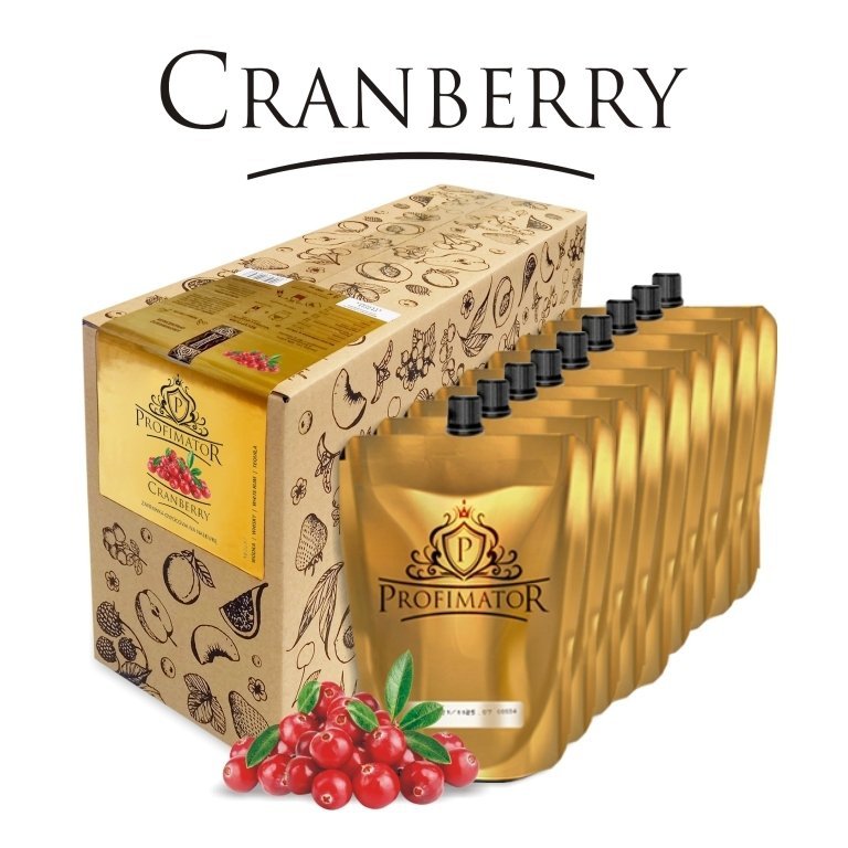 Bezalkoholowy koncentrat do przygotowywania napojów alkoholowych ŻURAWINA box 9x300ml