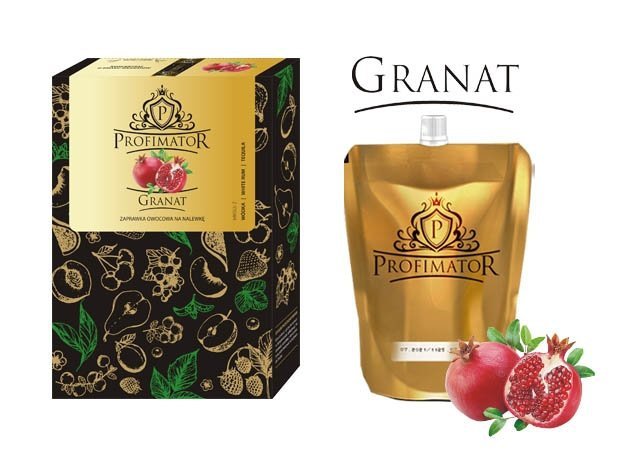 Bezalkoholowy koncentrat do przygotowywania napojów alkoholowych GRANAT box 9x300ml
