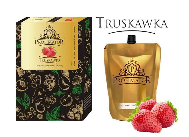 Bezalkoholowy koncentrat do przygotowywania napojów alkoholowych TRUSKAWKA 300ml