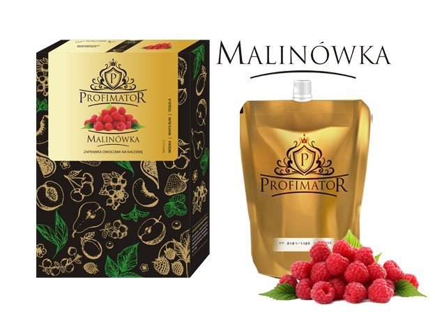 Bezalkoholowy koncentrat do przygotowywania napojów alkoholowych MALINA box 9x300ml