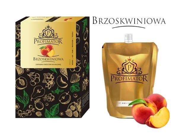 Bezalkoholowy koncentrat do przygotowywania napojów alkoholowych BRZOSKWINIA box 9x300ml