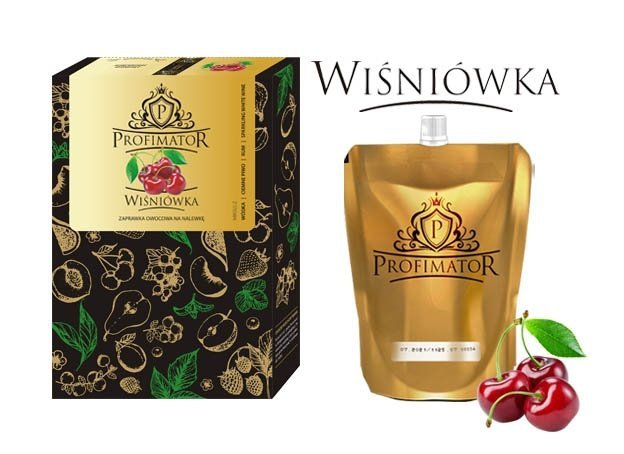 Bezalkoholowy koncentrat do przygotowywania napojów alkoholowych WIŚNIA box 9x300ml