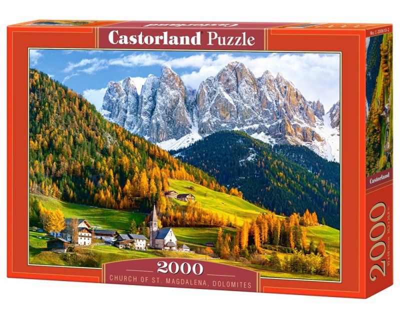 Puzzle 2000 Kościół św. Magdaleny Dolomity C-200610-2