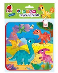 Puzzle magnetyczne z pianki Dinozaury RK5010-07