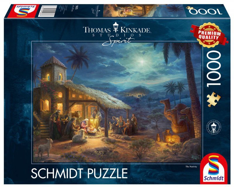Puzzle 1000 PQ Narodziny Jezusa T. Kinkade 109417