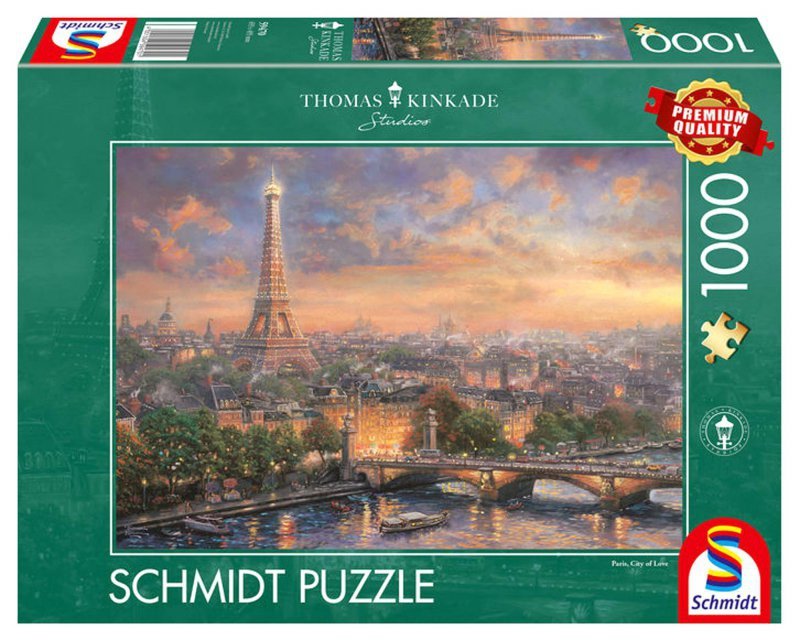 Puzzle 1000 PQ Paryż miasto miłości T. Kinkade 106024