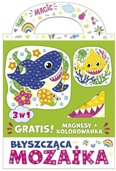 Błyszcząca mozaika 3w1 kolorowe Rekiny
