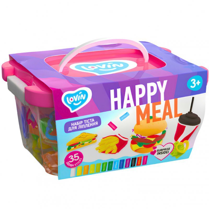 Ciastolina lekka TM Lovin Happy Meal +akcesoria