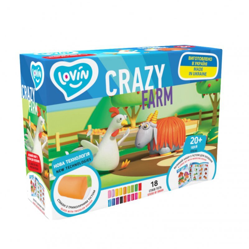Ciastolina lekka TM Lovin Crazy Farm