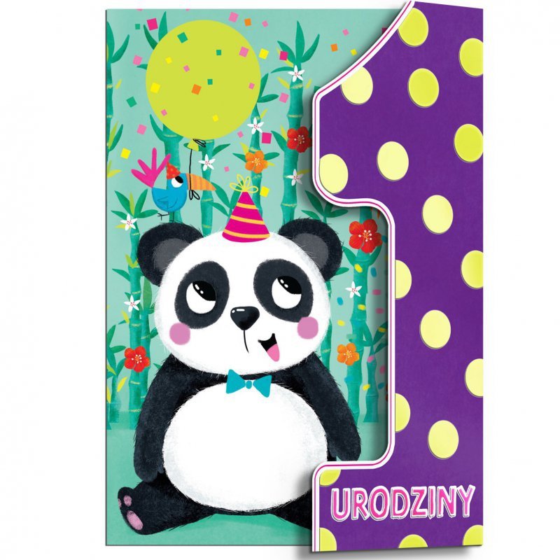Karnet A5 z klapką Roczek Panda