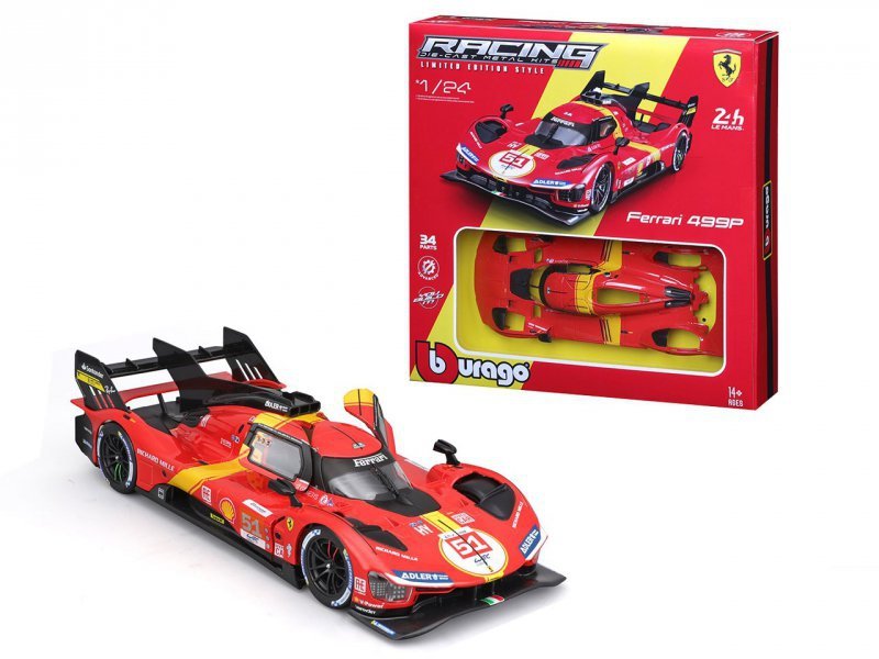 BBURAGO FERRARI RACING MODEL KIT - 499P LMH 1:24