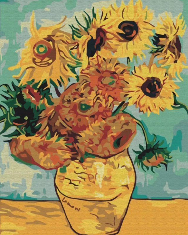 Malowanie po numerach BRUSHME 40x50 cm Słoneczniki Van Gogh