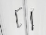 Besco Modern Chrom kabina półokrągła 90 szkło mrożone MP90165M