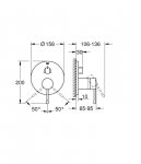 Grohe Essence Bateria wannowo-prysznicowa podtynkowa stal nierdzewna 24169DC1