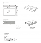 Kerasan 354601 CENTO umywalka 50X45 podwiesz. MF bianco PER PIANI