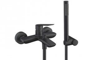 DEMM SLEEK bateria wannowa z zestawem kolor czarny 9900/CZAR