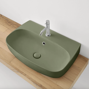 KERASAN NOLITA UMYWALKA PODWIESZANA/ NABLATOWA VERDE MATT 70x45 534211