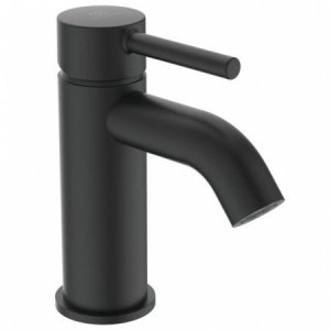 Ideal Standard Ceraline Bateria umywalkowa z korkiem czarny mat BC193XG