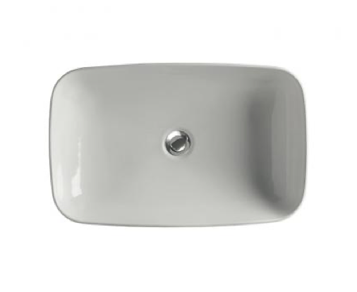 Kerasan Tribeca Umywalka nablatowa lub wpuszczana w blat 60x38 cm biała 514301