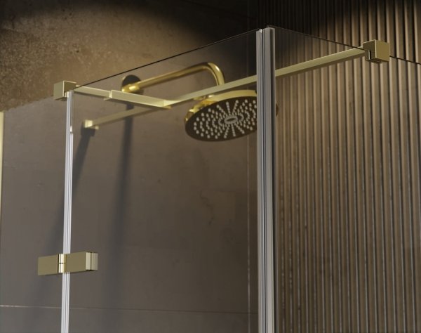 Besco Pixa Gold kabina prostokątna 120x80 Prawa PPP128195G