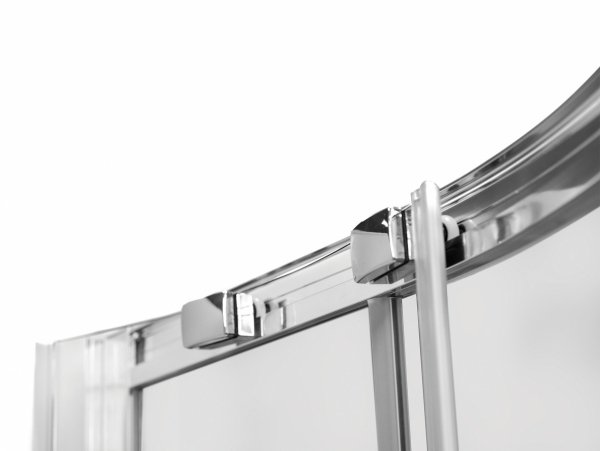 Besco Modern Chrom kabina półokrągła 80 szkło grafitowe MP80165G
