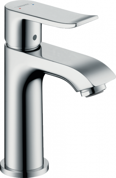 31088000 Hansgrohe Metris Jednouchwytowa bateria umywalkowa 100 do małych umywalek z kompletem odpływowym z cięgłem