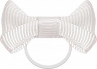 Kokardki do grzywy białe 