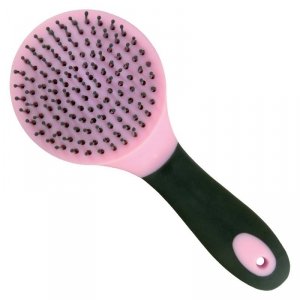 Szczotka do grzywy i ogona, różowo-szara