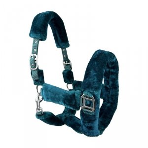 Kantar Cuddly z futerkiem, kolor zielony