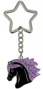 Breloczek głowa konia Black Star