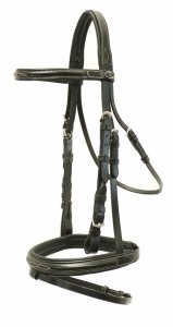 Ogłowie Polonica z nachrapnikiem  polskim kombinowanym czarne