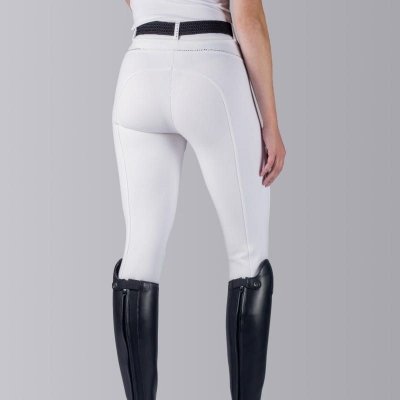 Bryczesy damskie na zawody ANALISE white