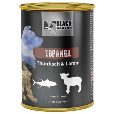 Karma mokra dla psa Topanga Tuńczyk i Jagnięcina  410 g