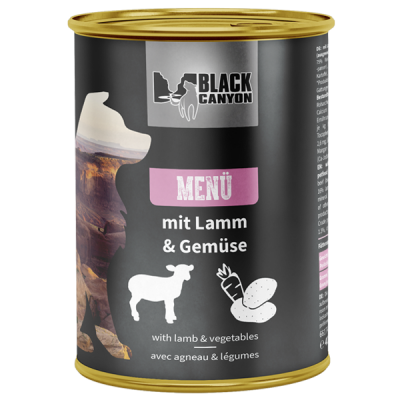 Karma mokra dla psa Menü z jagnięciną i warzywami