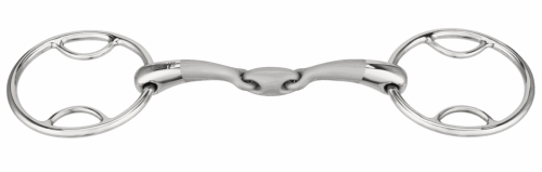 Satinox Wędzidło Multi Ring podwójnie łamane