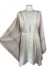 Kimono Checker Beige Short