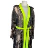 Kimono Brown Snake Gold Skull Long