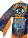 Kimono Wonder Orange Heart Fringe