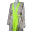 Kimono Checker Beige Heart Cllasic