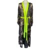 Kimono Brown Snake Gold Skull Long