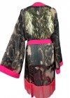 Kimono Brown Snake Gold Angel Fringe