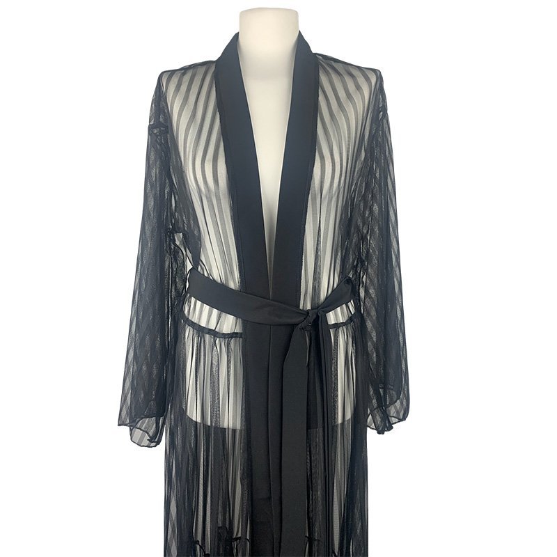 Kimono Stripes Black Angel
