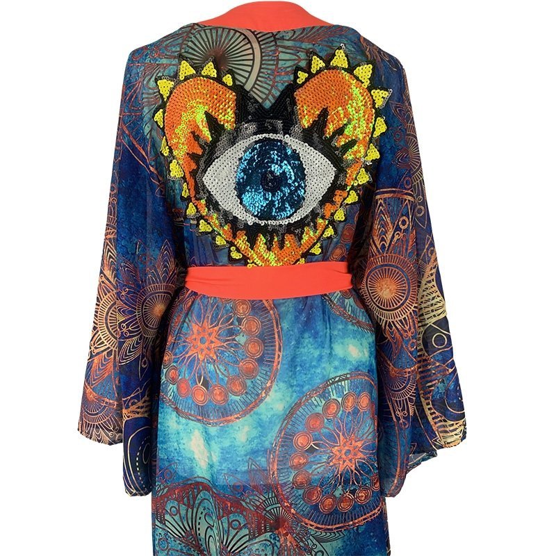 Kimono Fragile Orange Heart Classic