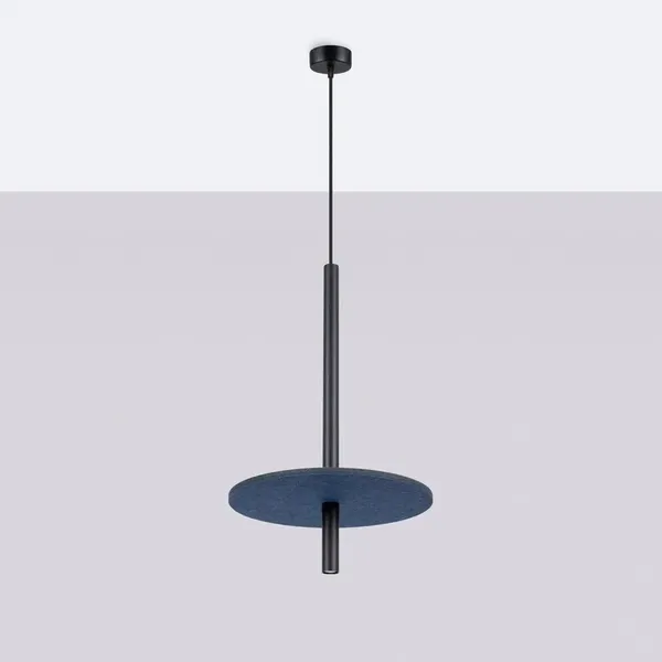 Lampa wisząca FELTRO 1 czarna/granatowa