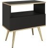 Stolik nocny ARA S54 czarny