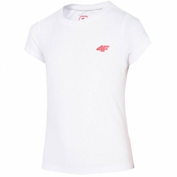Koszulka dla dziewczynki 4F biała HJL21 JTSD008 10S