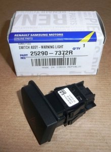 ORIGINAL Schalter Warnblinker RENAULT Zoe Clio IV Captur DACIA Duster 252907372R