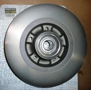 ORIGINAL  Bremsscheibe + Radlager RENAULT GRAND / SCENIC 3 hinten 432020984R