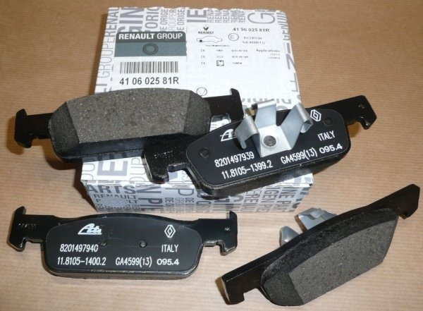 ORIGINAL Bremsbeläge vorne 140mm Renault TWINGO III CLIO IV 12- , 410602581R ,  410602581R , 410605612R , 410605951R , 410604754R , 410602396R , 410609646R
