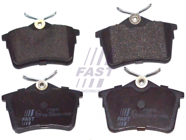 BREMSBELÄGE CITROEN BERLINGO 08> HINTEN OHNE SENSOR